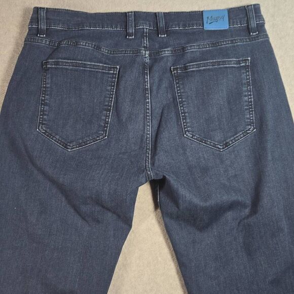 Mugsy Studio Blue Jeans Mens 38x34 Blue Stretch Denim Straight Leg FLX3NSB - Picture 7 of 10